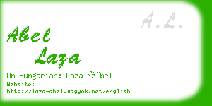 abel laza business card